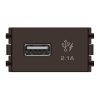 Ổ USB 2.1A đơn màu đồng	8431USB_BZ_G19