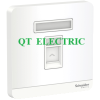 Ổ cắm mạng CAT6 đơn	E8331RJS6_WE_G19