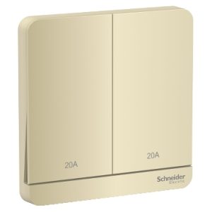 Công tắc đôi 20A màu vàng	E8332D20N_WG_G19