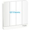Bộ công tắc bốn 1 chiều 16AX, có đèn led E8334L1LED_WE_G19