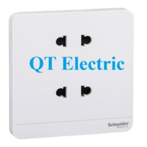 Ổ cắm đôi 2 chấu màu trắng	E83426U2_WE_G19