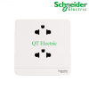 Bộ ổ cắm đôi 3 chấu 16A vuông - trắng E834626UES2_WE_G19
