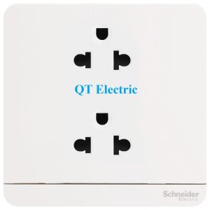 Ổ cắm đôi 3 chấu màu trắng	E83426UES2_WE_G19
