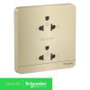 Ổ cắm đôi 3 chấu màu vàng	E83426UES2_WG_G19