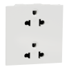 Ổ cắm đôi 3 chấu size E	M3T426UST2_WE