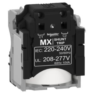 Shunt trip for NSX100 to NSX630 220/240VAC Schneider
